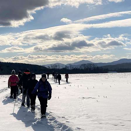 Link to properties open for snowshoeing