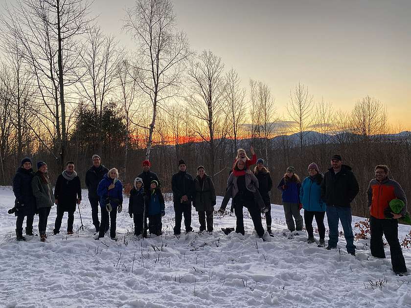 Winter Solstice Sunset Walk Stowe Land Trust