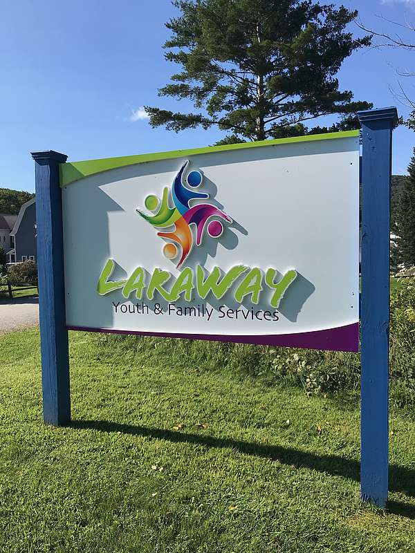 The sign for the Laraway School campus. 