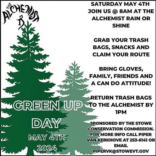 Tomorrow is Vermont Green Up Day! 

🚮 Join us...