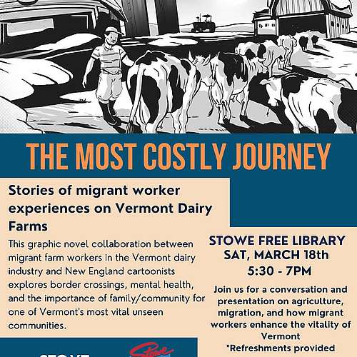Beginning Saturday March 18th at 5:30pm at the Stowe Free Library, Stowe Land Trust and @stowefreelibrary are excited to...