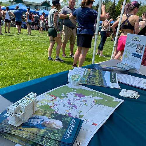 We’re out here! Stop by our tent at the @craftbrewraces at the Stoweflake to talk land conservation, try some great beer...
